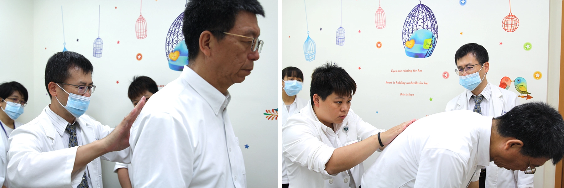羅明江醫師門診教學,傳授醫術給住院醫師。