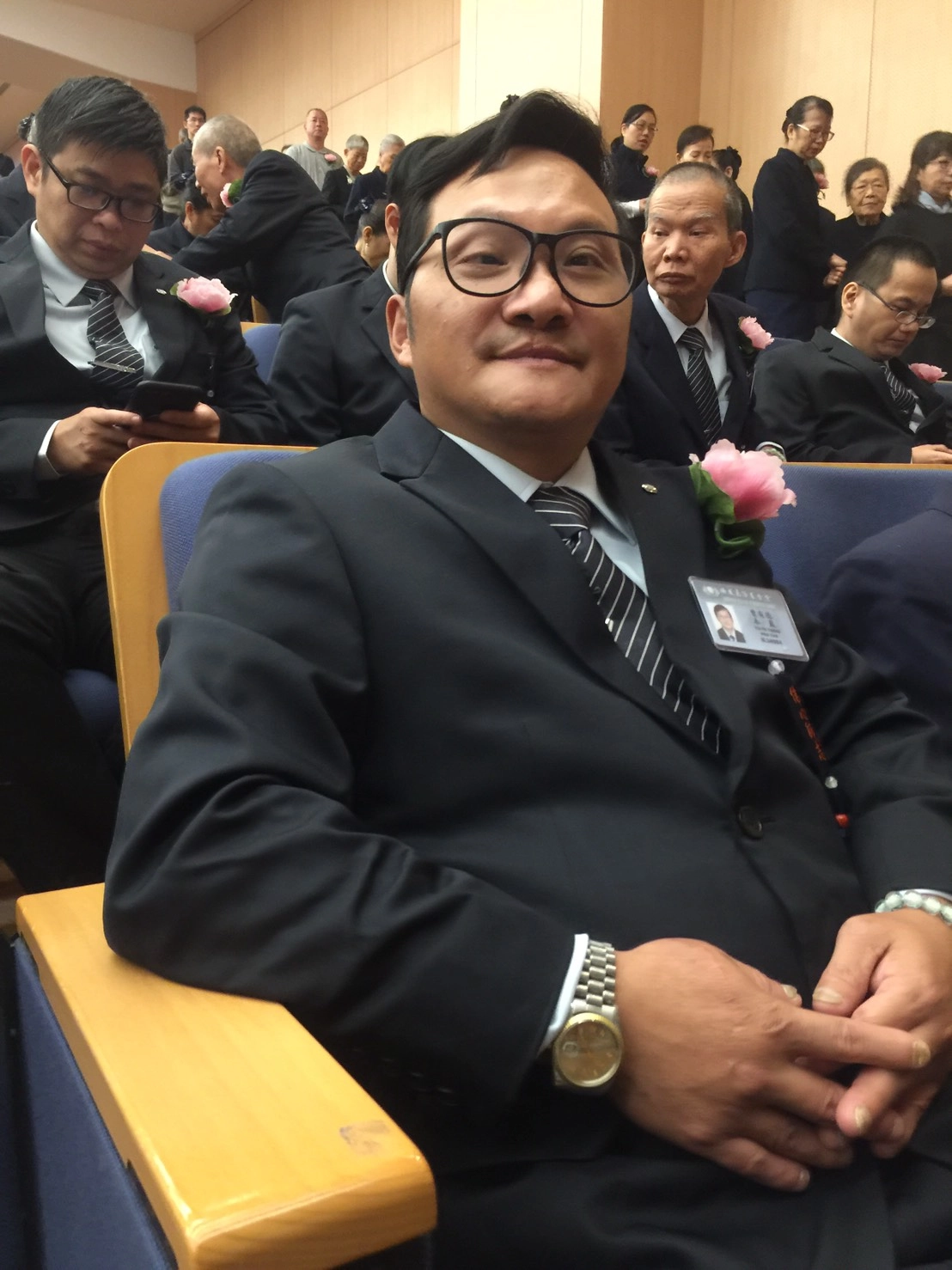曾有德化感動為行動參加見習培訓,在今年(2019年)的慈濟歲末祝福期間正式受證,歡喜「面」對做一位行善助人的志工。
