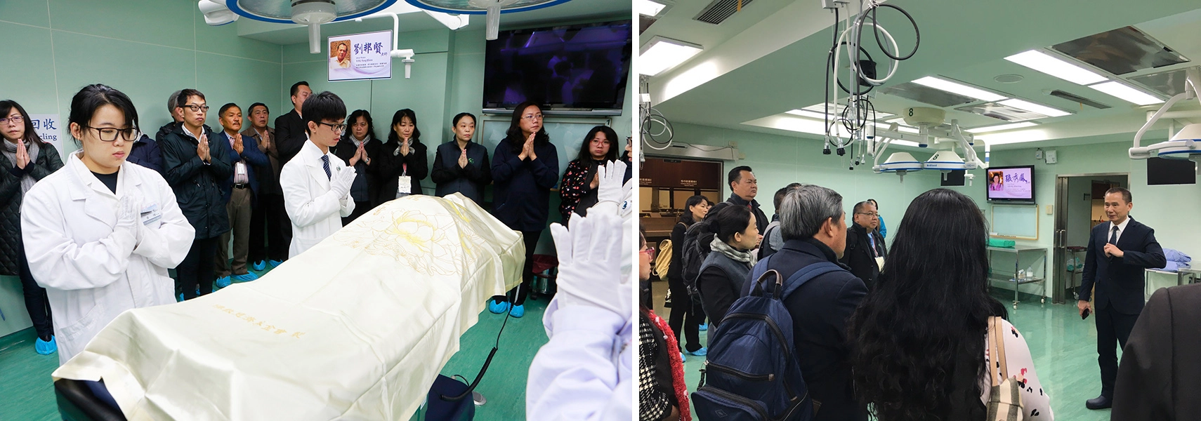 馬來西亞台灣教育文化協會中學校長團參與模擬手術課程啟用典禮,由曾國藩主任親自介紹。