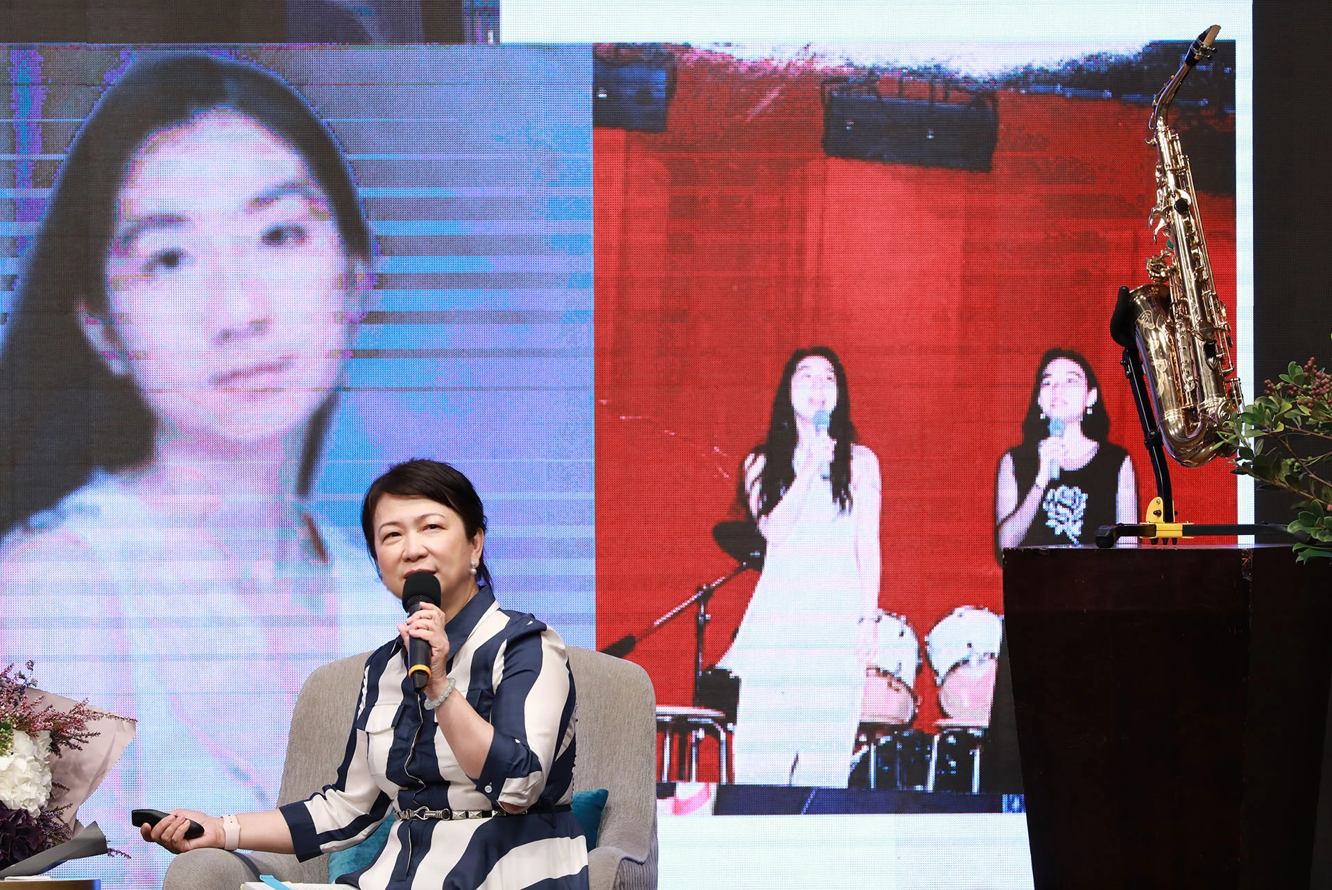 Grace大一赴美求學時,就曾耳聞她身旁友人透露,女兒具領導特質又有音樂才能。(攝影:羅景譽)