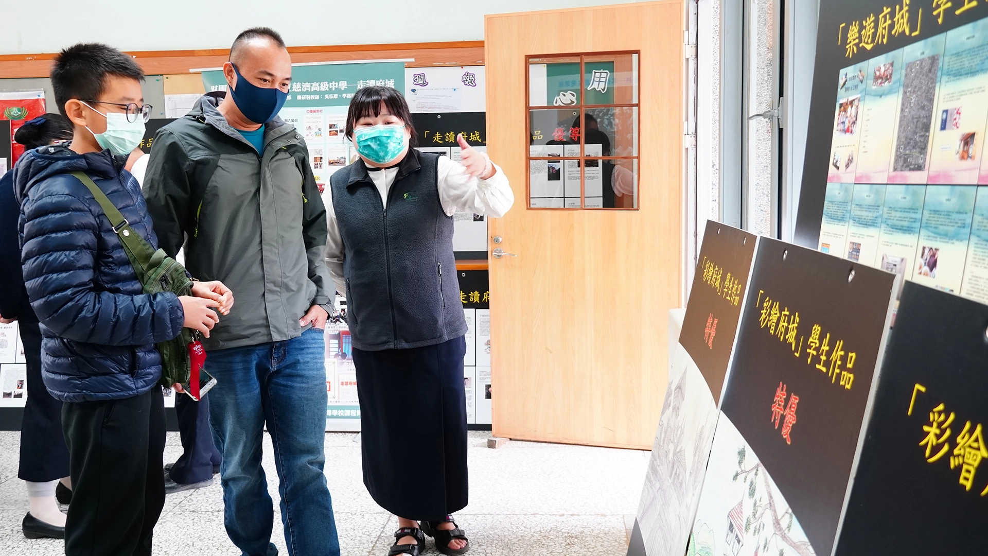 社會領域展現學生作品,豐富的主題及學生的創作令家長讚嘆。