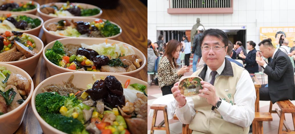 面對全球新型冠狀病毒肺炎疫情,慈濟發起蔬食抗疫活動,臺南市長黃偉哲獲悉後率先響應。