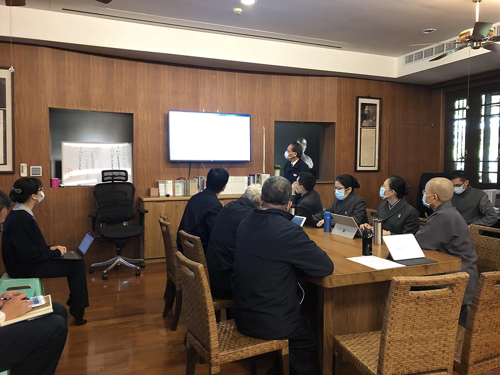 針對「2019新型冠狀病毒」疫情,慈濟每天定時開疫情會議。