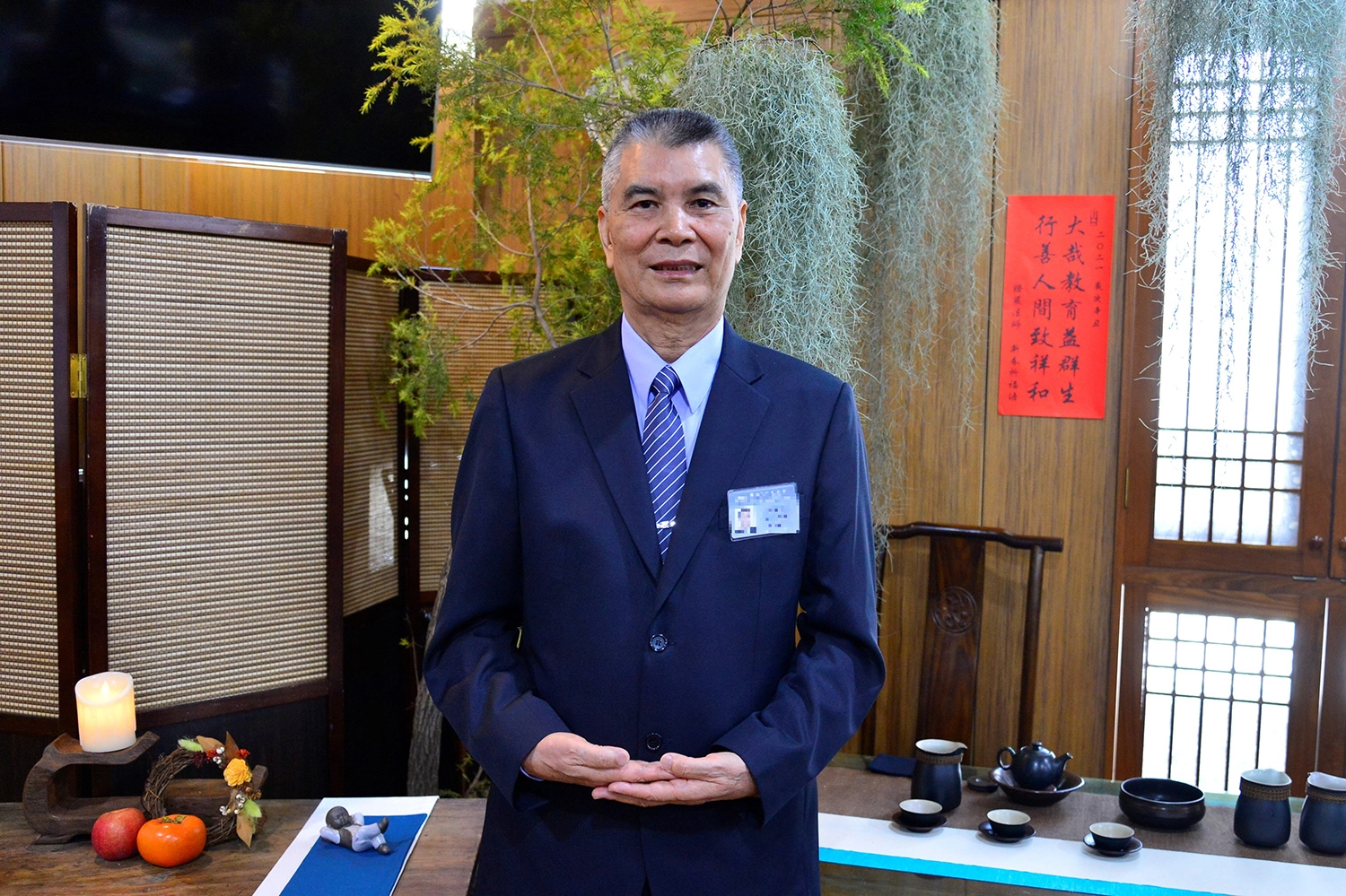 越南台商林坤旺經營鞋廠出口,志工一句話「有一缺九」讓他改變人生方向。(攝影:歐明達)