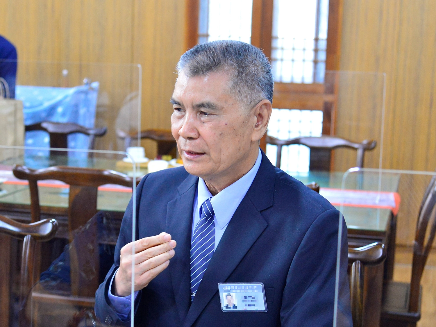 林坤旺日前受證為慈濟志工,希望能帶出多人投入公益。(攝影:歐明達)
