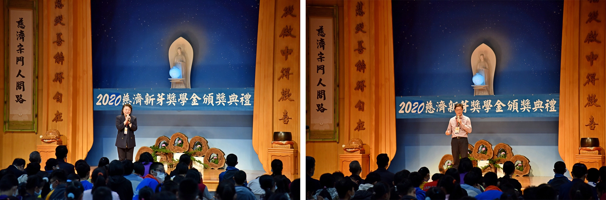 宜蘭慈濟舉辦2020年新芽獎學金頒獎典禮,10月24日在慈濟羅東聯絡處舉行。(攝影:賴振豐)