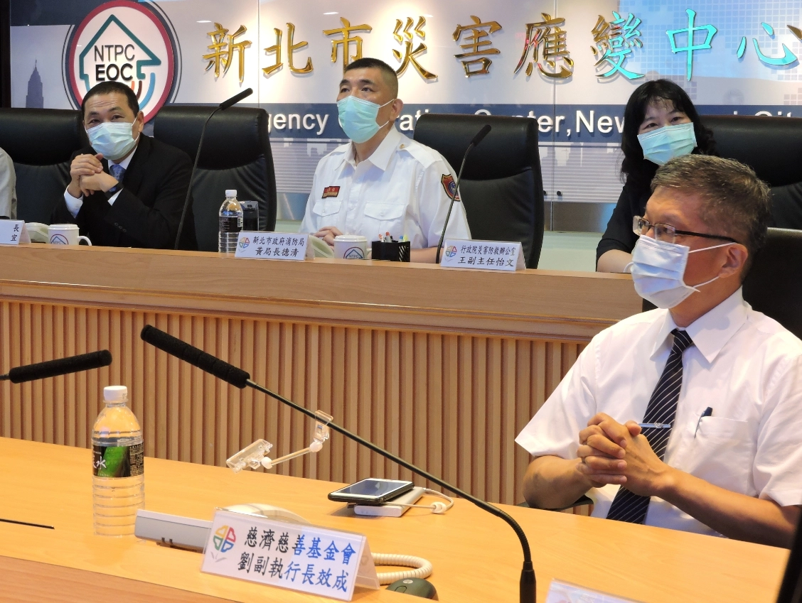 代表慈濟基金會出席的劉效成副執行長表示,慈濟長期配合各地政府落實防救災,未來結合在地化的特色資訊系統,期許深入社區提升防救災能量。