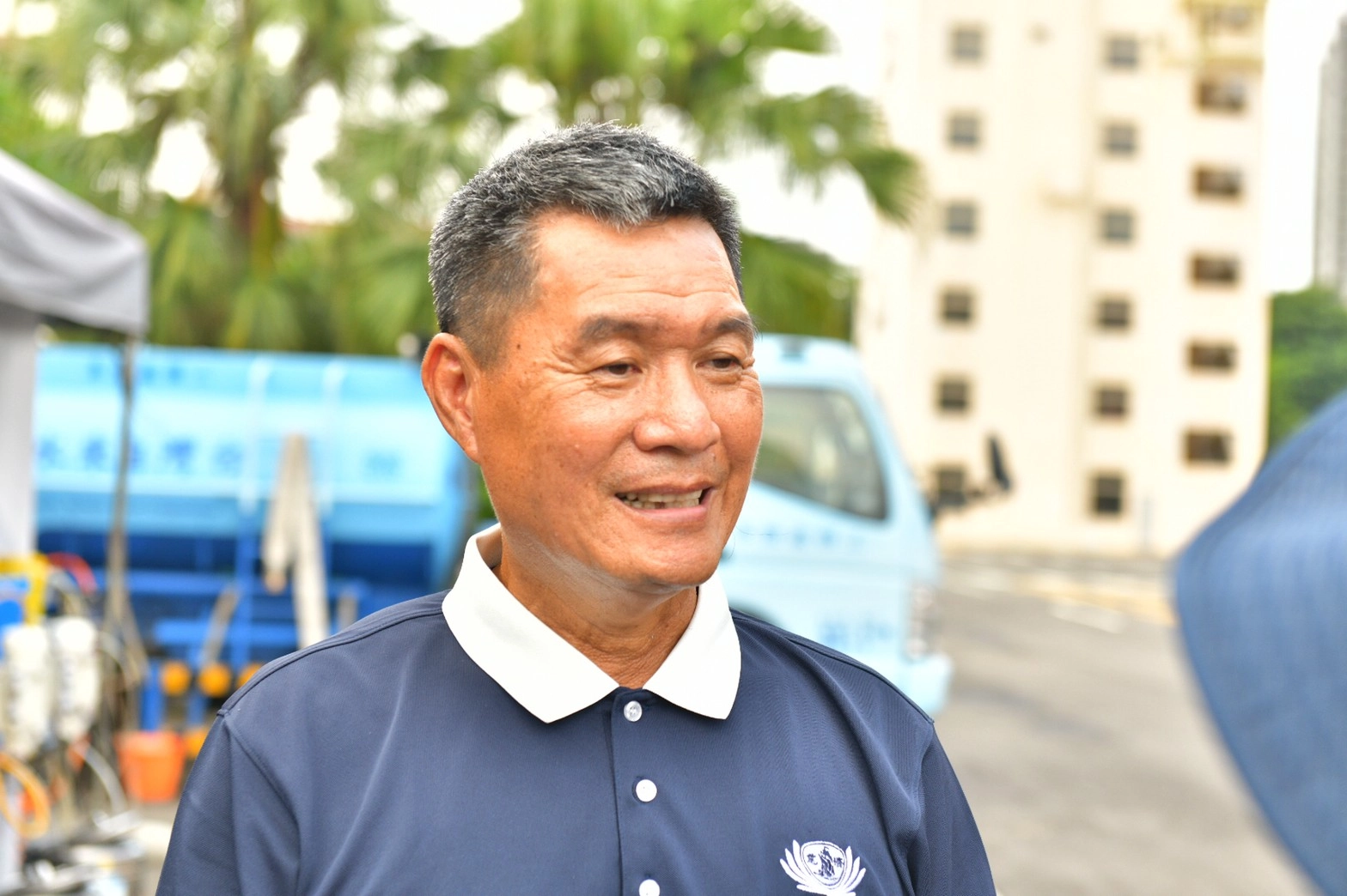 「慈濟高雄區防災協調中心」召集人潘機利表示:慈濟是救災支援的後勤單位,隨時都能支援防救災後勤支援能量。