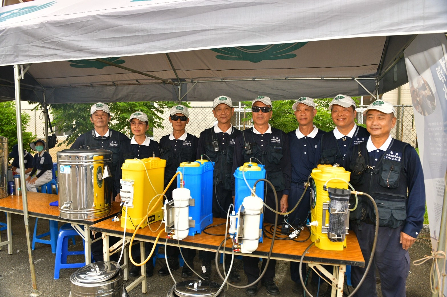 高雄國家防災日演練,慈濟展示後勤支援能量。