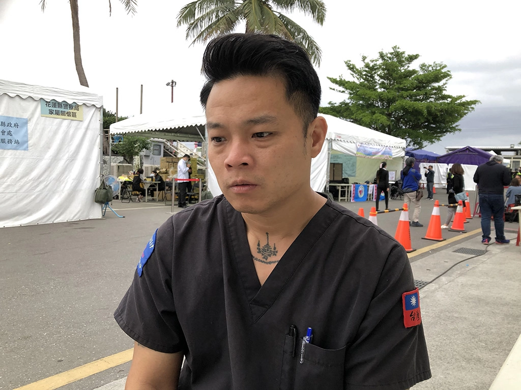 陳修將提到這次事故的罹難者,忍不住哽咽。(攝影:陳誼謙)