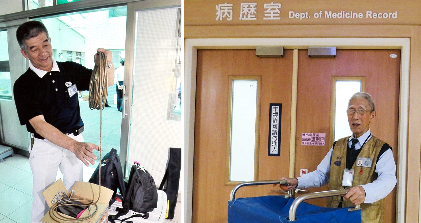 (左圖)黃金受老師與(右圖)封春芳老師。