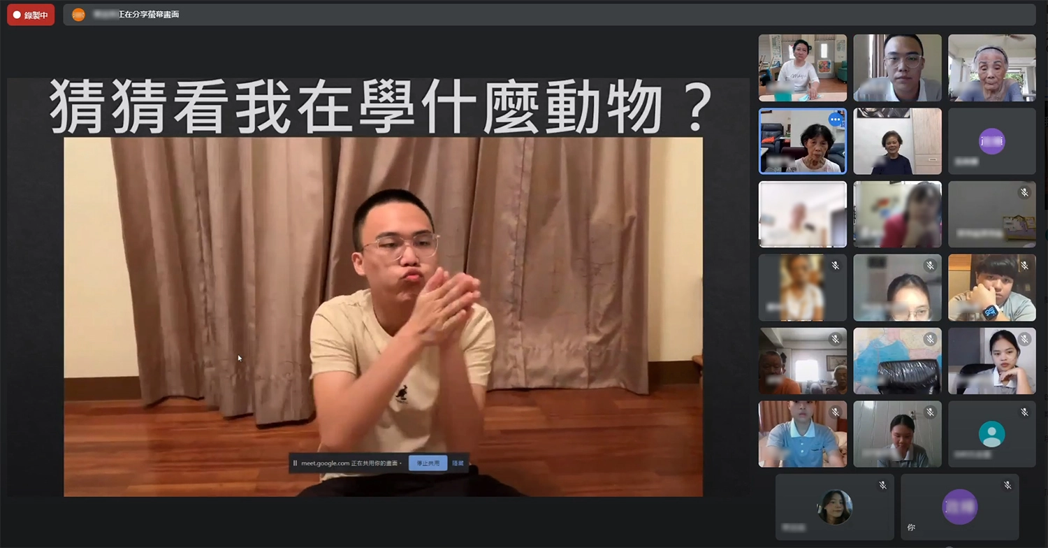 實習生激發創意,為失智長輩設計課程。