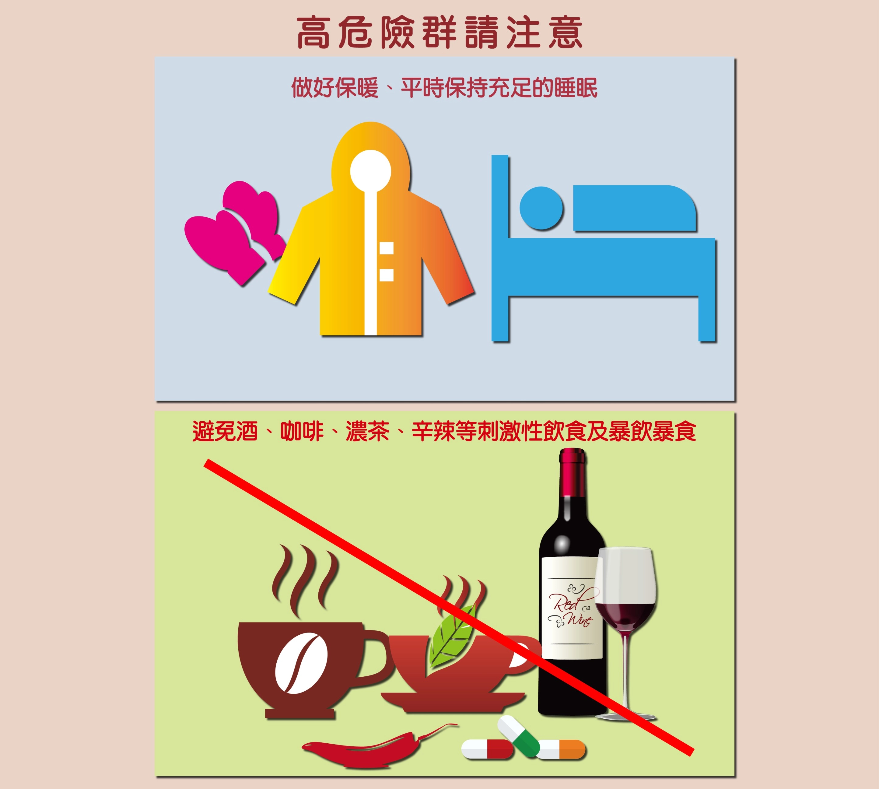 醫師提醒高危險群注意事項。(賴廷翰製圖)