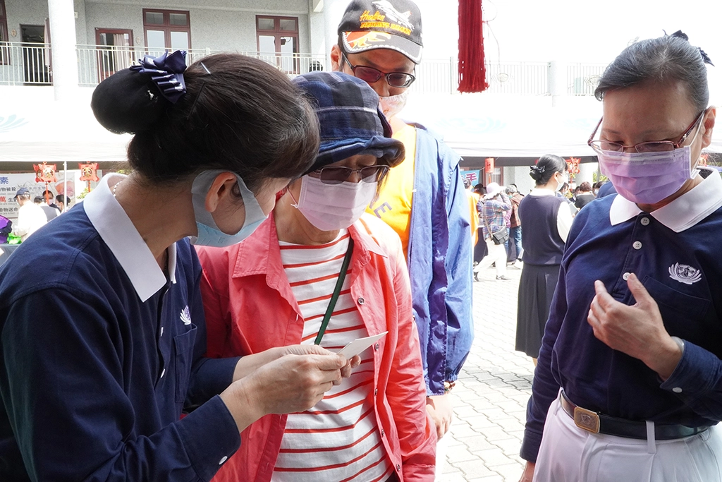 3月14日安平聯絡處舉辦感恩祈福會,場外活動豐富多元。
