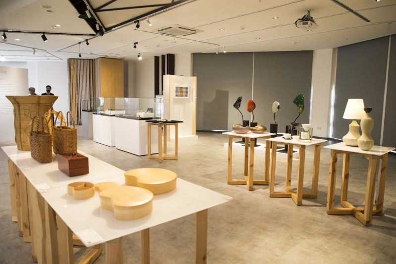 「C-FLOW.心流–幸福工藝臺日交流展」展場一隅。