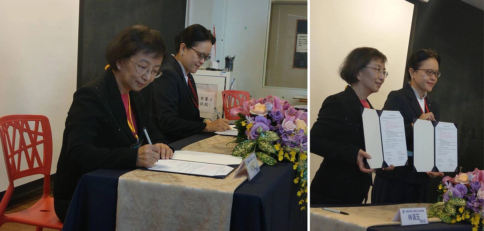 慈濟大學與台灣女科技人學會簽署學術合作備忘錄,促進雙方在教學與科學領域的學術交流與互動。