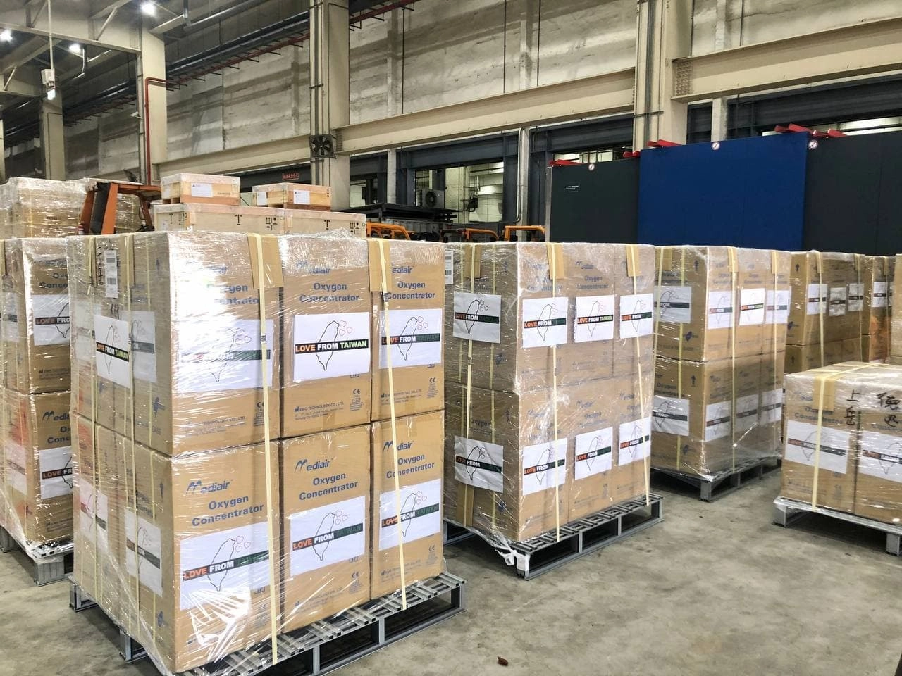 150台製氧機(oxygen concentrator)
