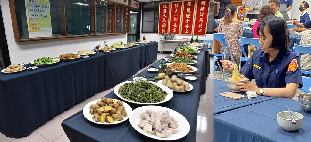 母親節前夕,臺南慈濟志工特別準備健康美味的蔬食饗宴慰勞人民保姆。