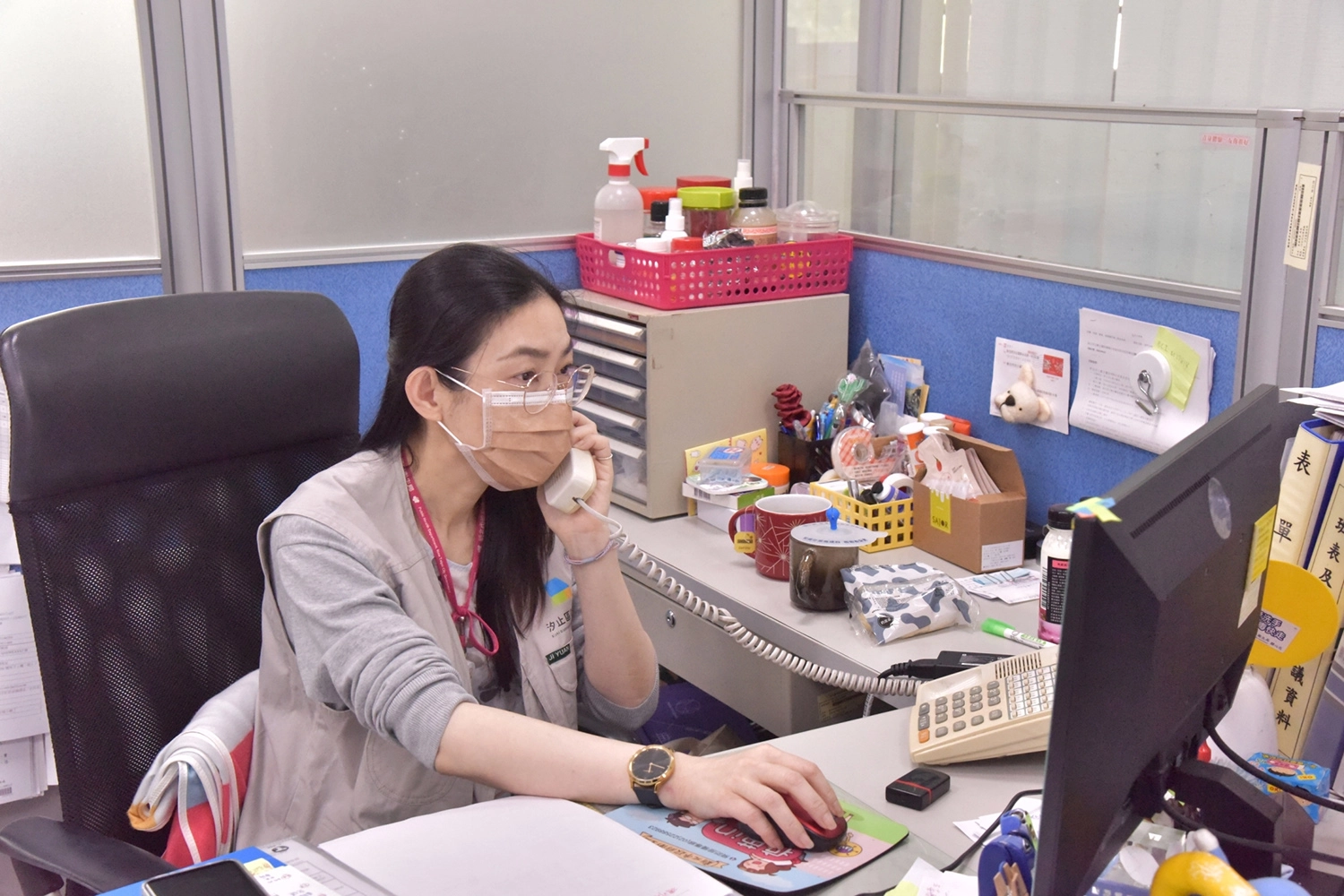 汐止區衛生所鍾美華護理長表示,慈濟志工加入衛生所團隊後,讓接觸者感受到非常大的溫暖。
