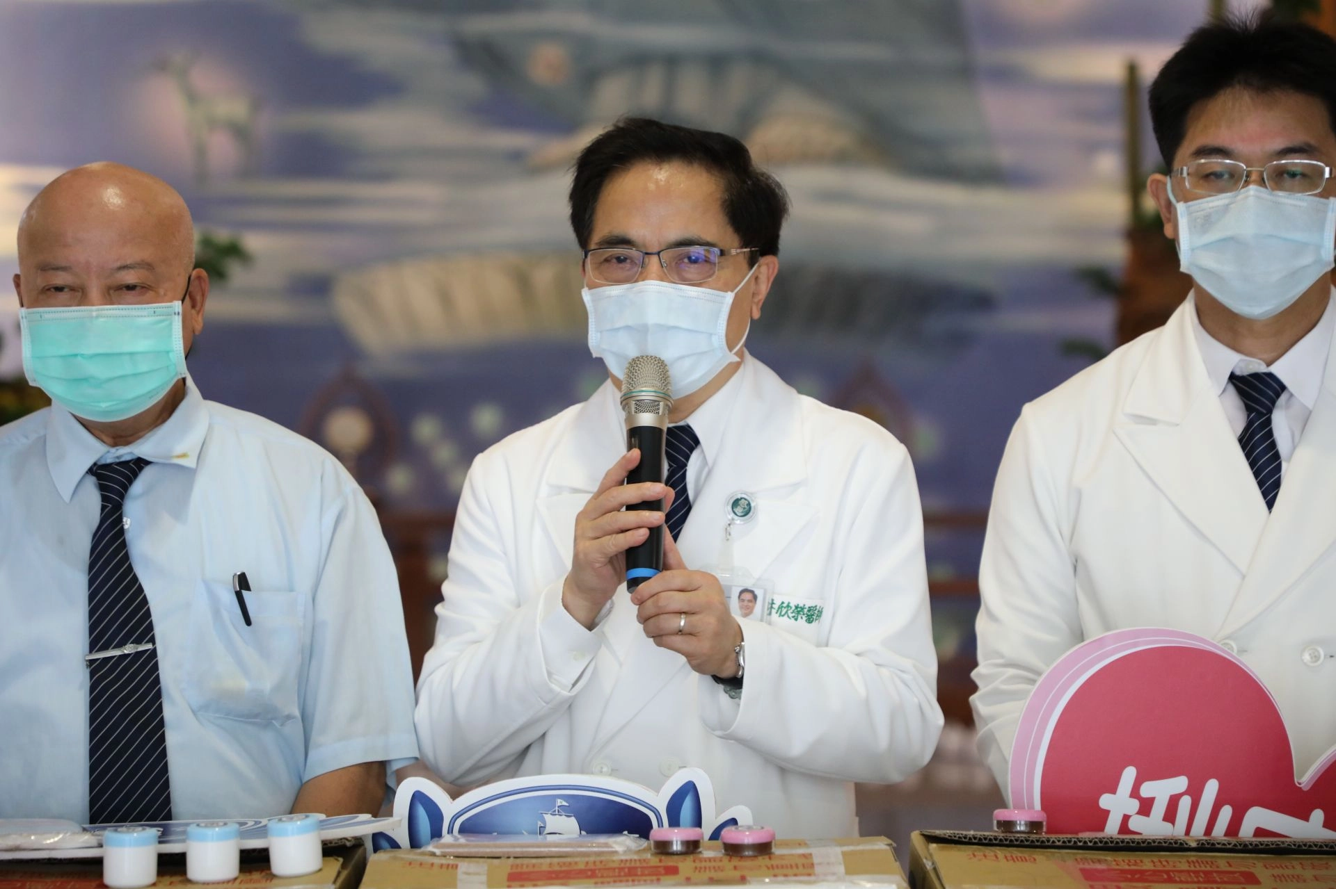 林欣榮院長表示愛無國界,感恩朱金財師兄給花蓮慈院這個傳遞愛到地球另一端的機會。