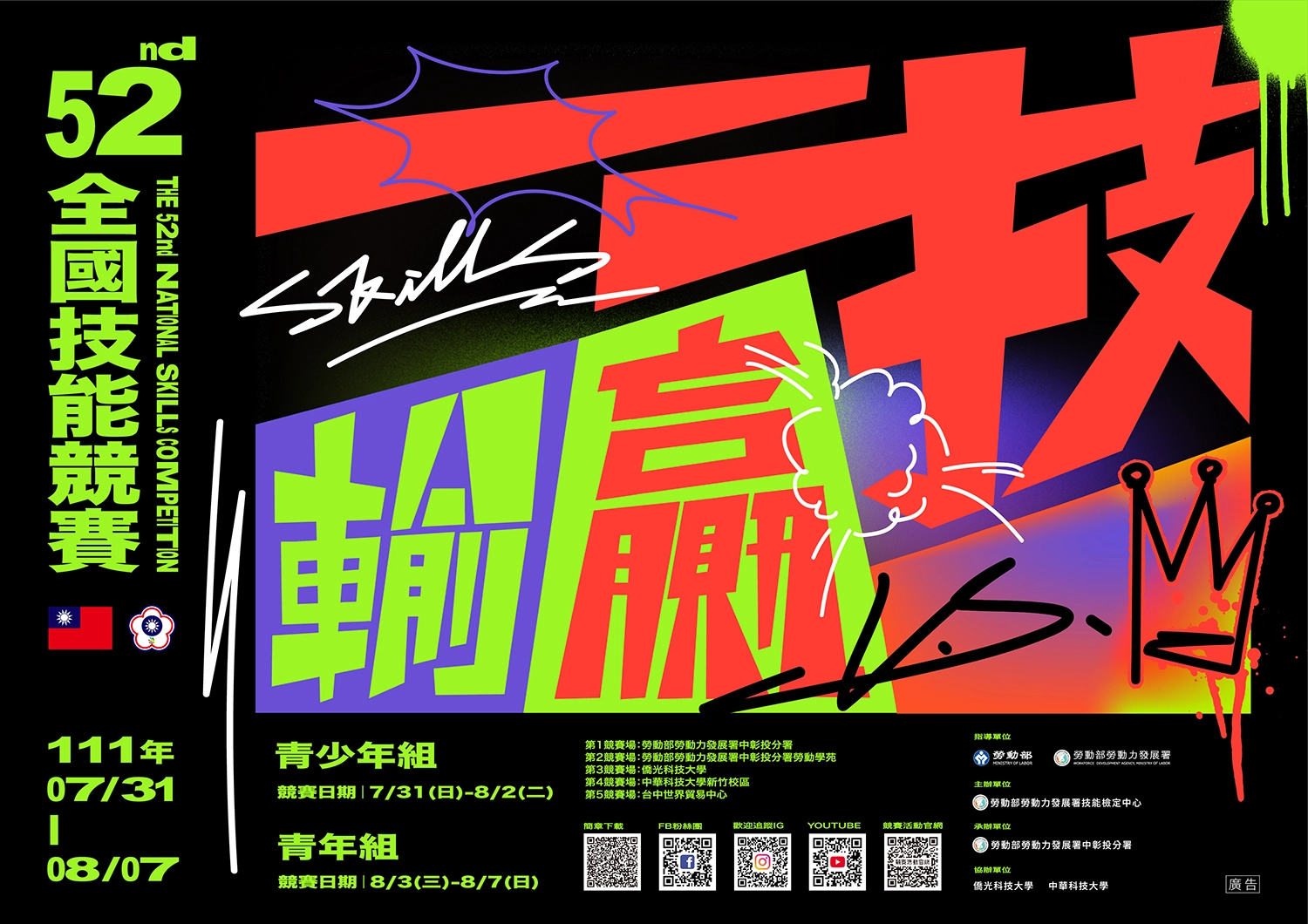 第52屆全國技能競賽主視覺。