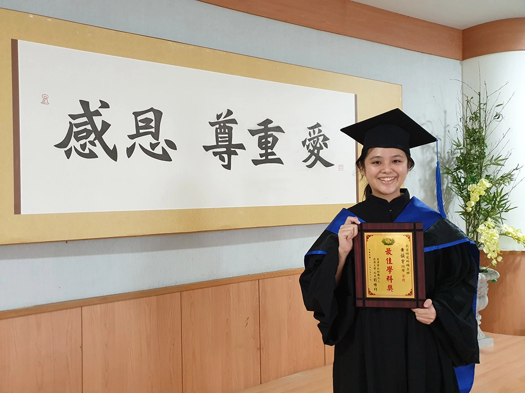 黃韻宇表示,「學校給予很多機會讓我學習,養成我當老師的能力和技巧。」