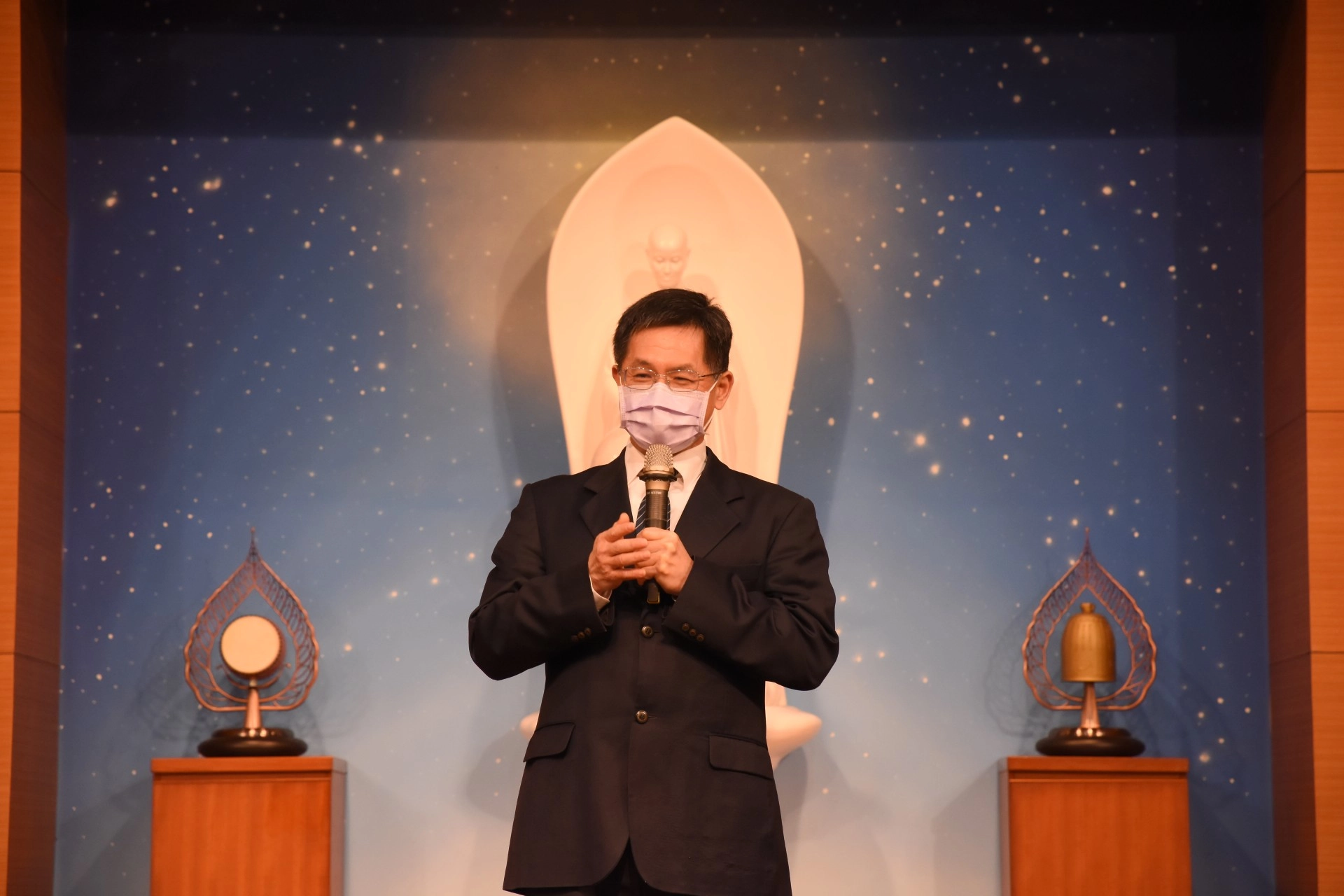 慈濟科技大學校長羅文瑞表示,多虧疫情趨緩,才能如期舉辦校慶。