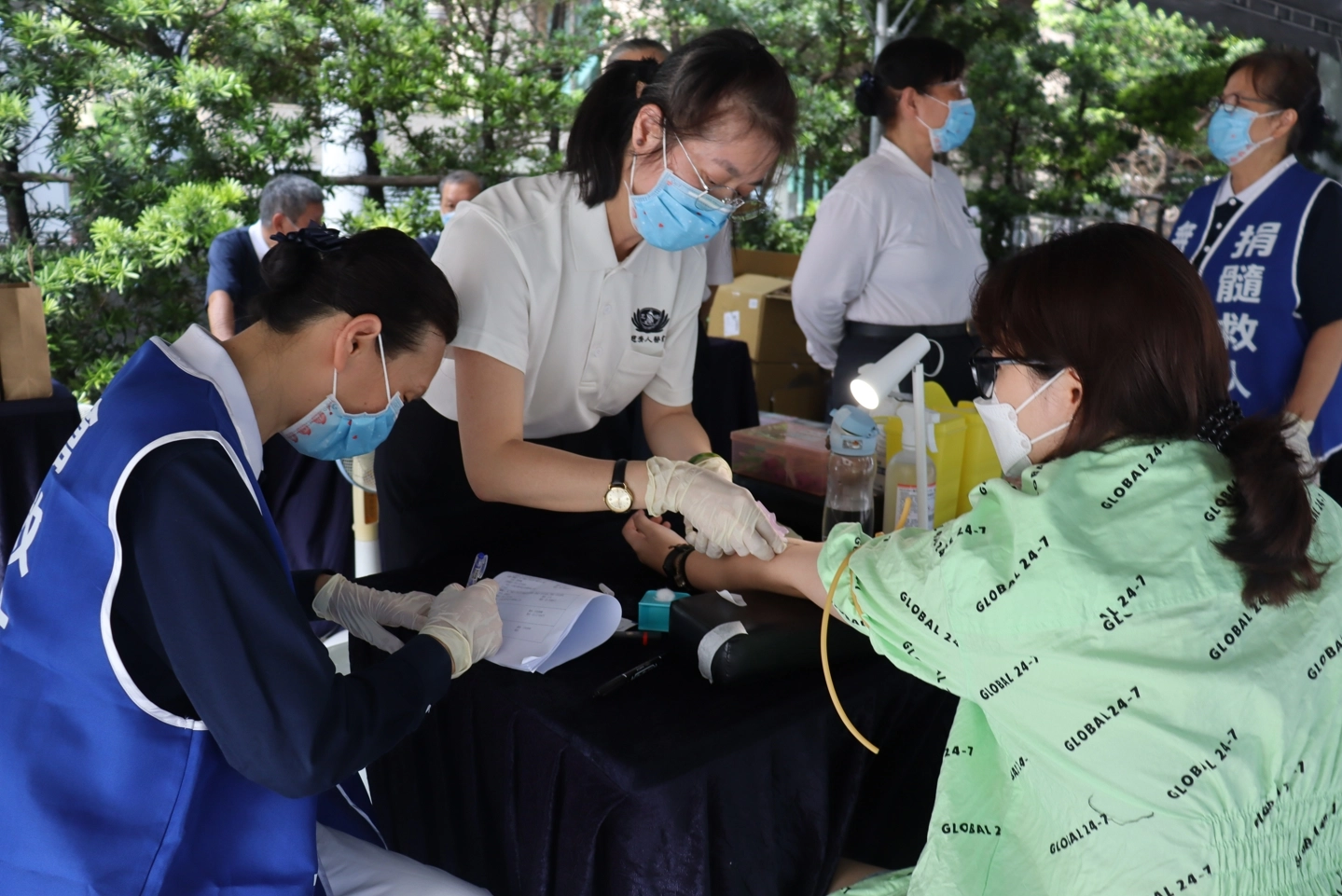 「你的一針,也許就可以改變他的一生!」來自臺南目前在臺北求學就讀大三的陳同學,認為父母給她健康的身體,要好好利用行善助人的機會。