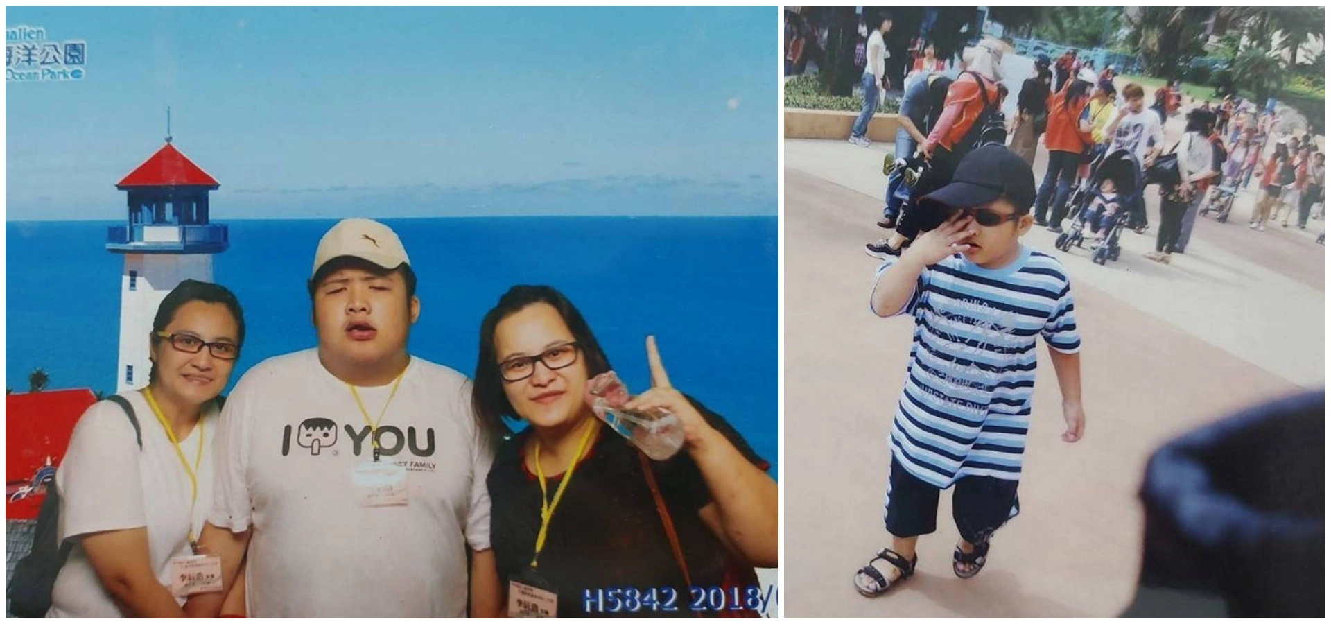 浩浩以前最喜歡去的地方就是遠雄海洋公園,和家人留下許多美好回憶。
