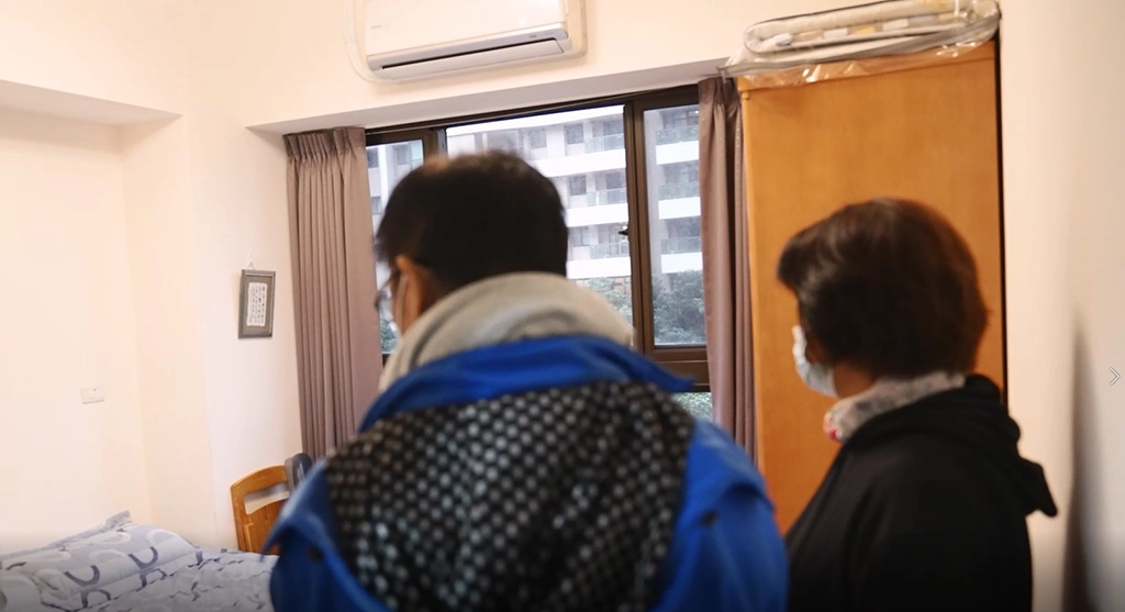 住在台東的劉文吉牧師感謝伊甸愛心棧服務,讓他免去舟車勞頓之苦。