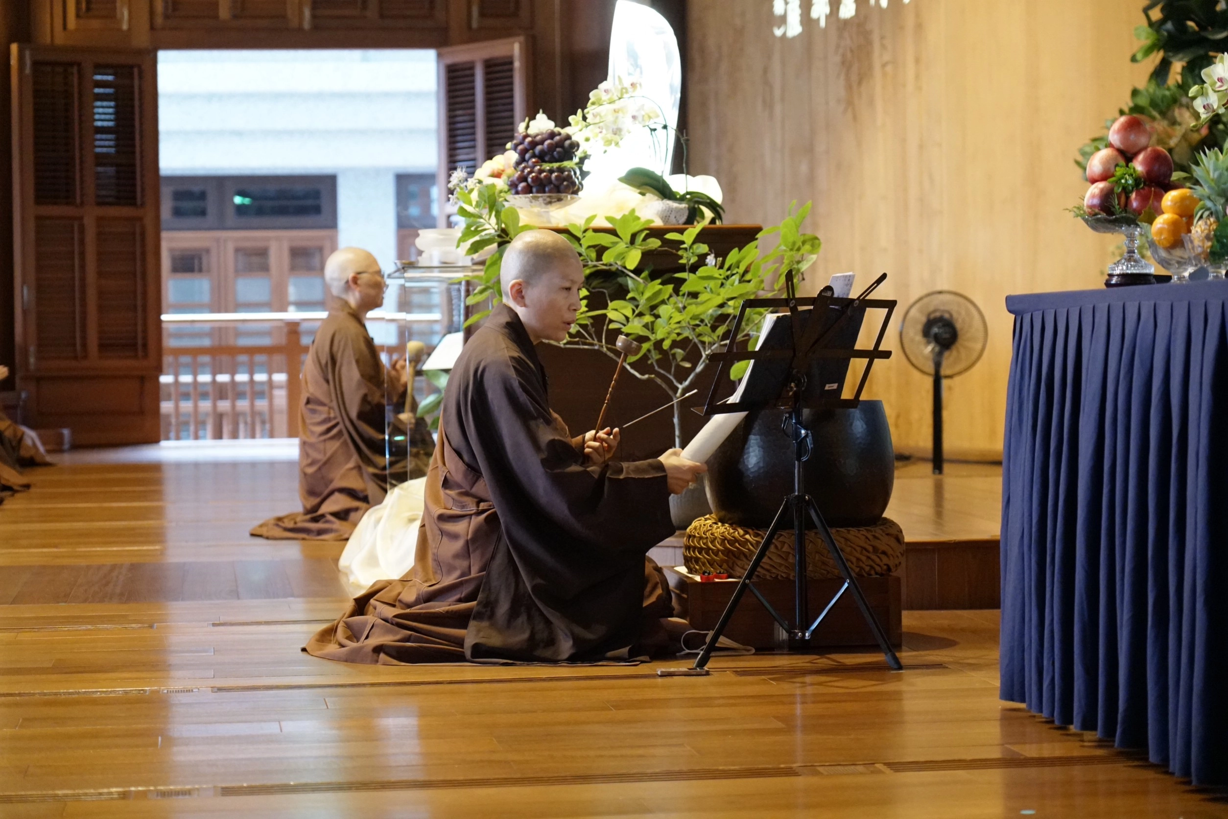 2023年8月30日中元節,靜思精舍舉辦七月吉祥月祈福會。