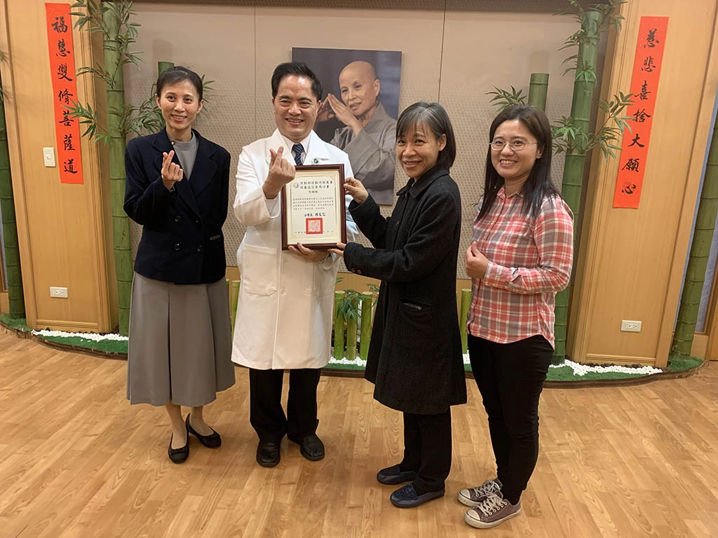 人事主任劉曉諭(左起)、林欣榮院長、花蓮就業中心主任王春梅、督導吳惠娟。