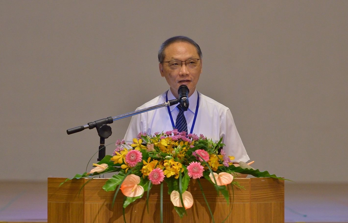慈濟基金會顏博文執行長出席勉勵學員,讓關懷可以達到適切的力度及提升溫度。