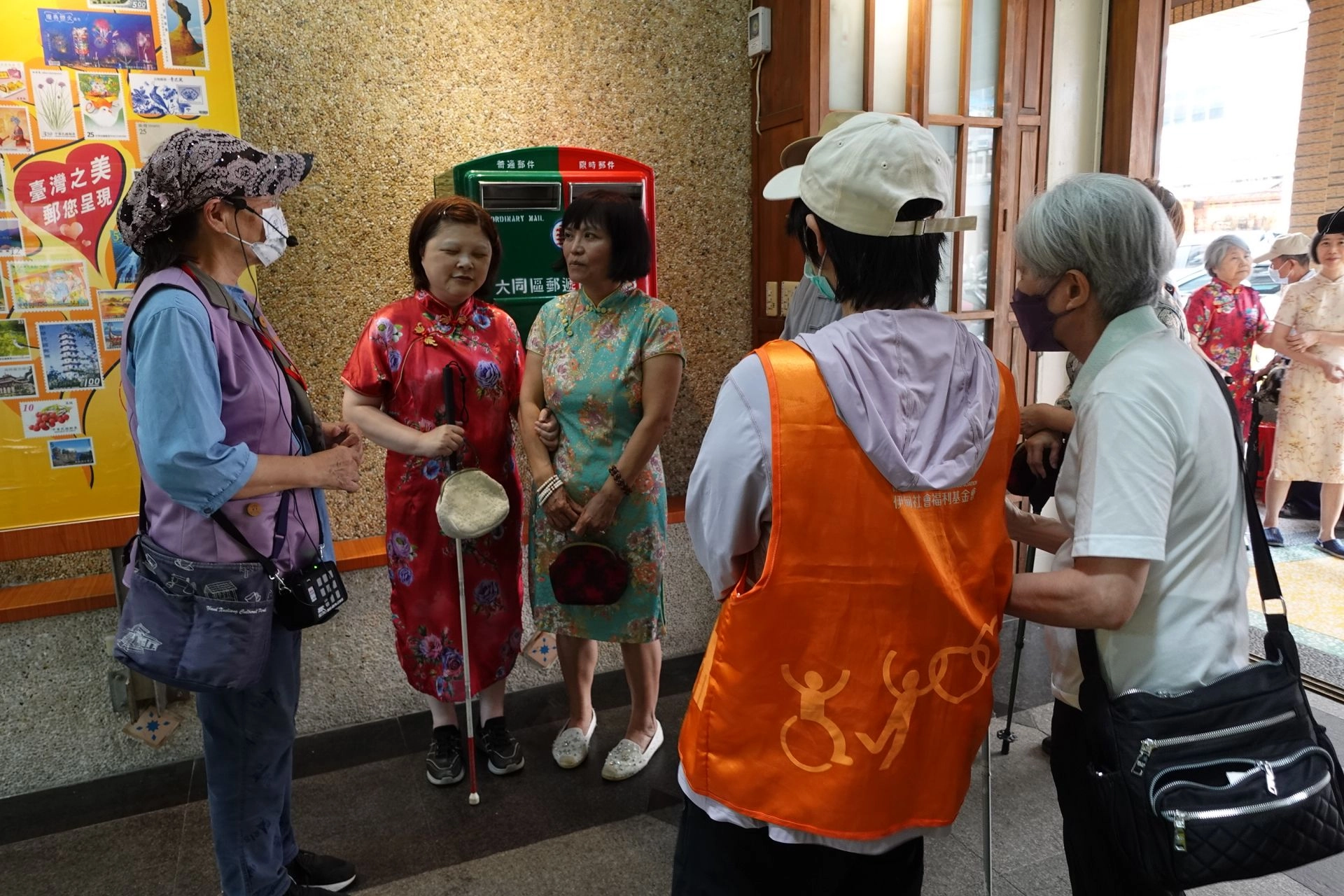 伊甸視障服務中心特別安排導覽,讓視障家庭能深度感受老街舊時風情。