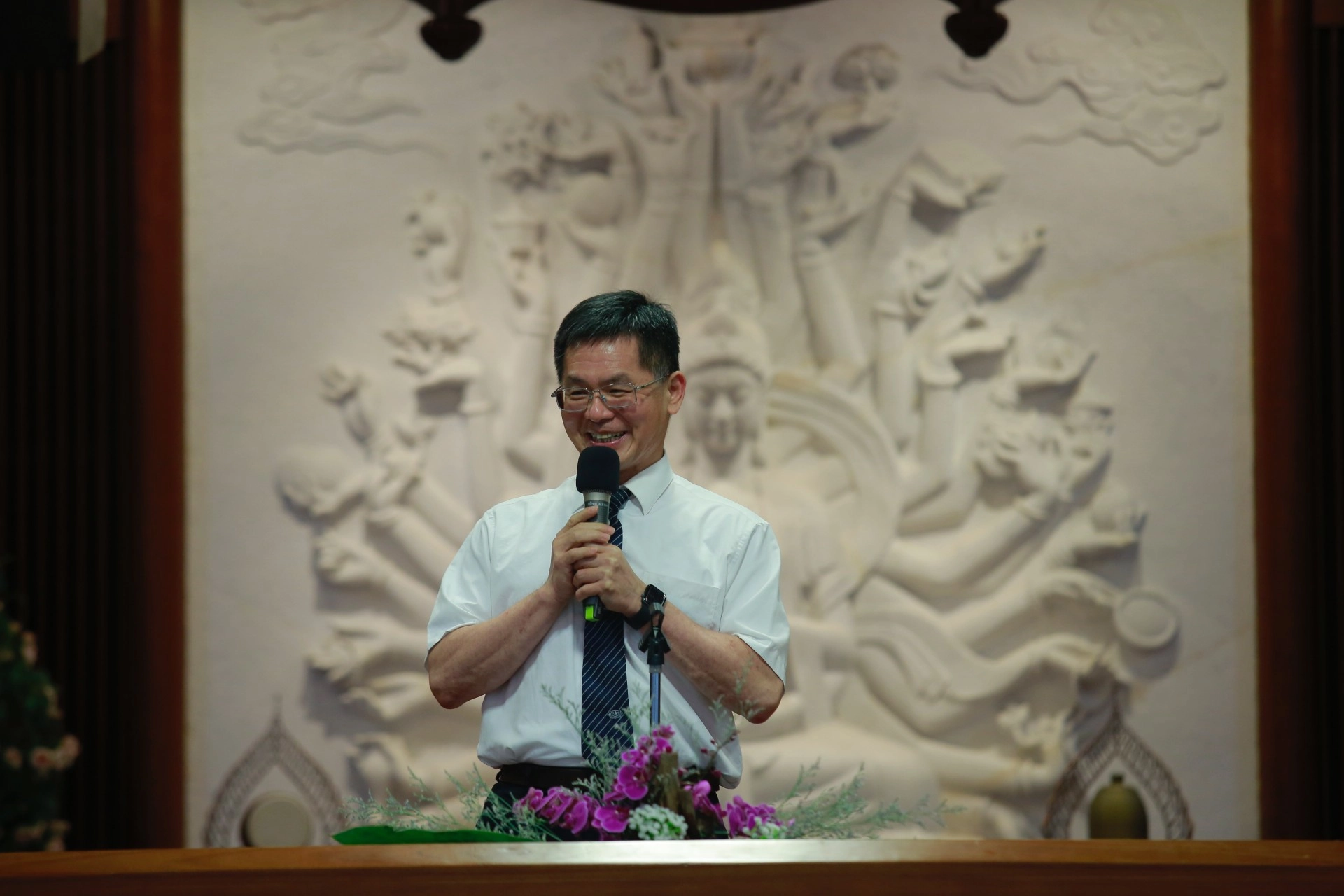 慈濟科技大學校長羅文瑞表示,臨床接觸病患,是磨練、提升的開始。