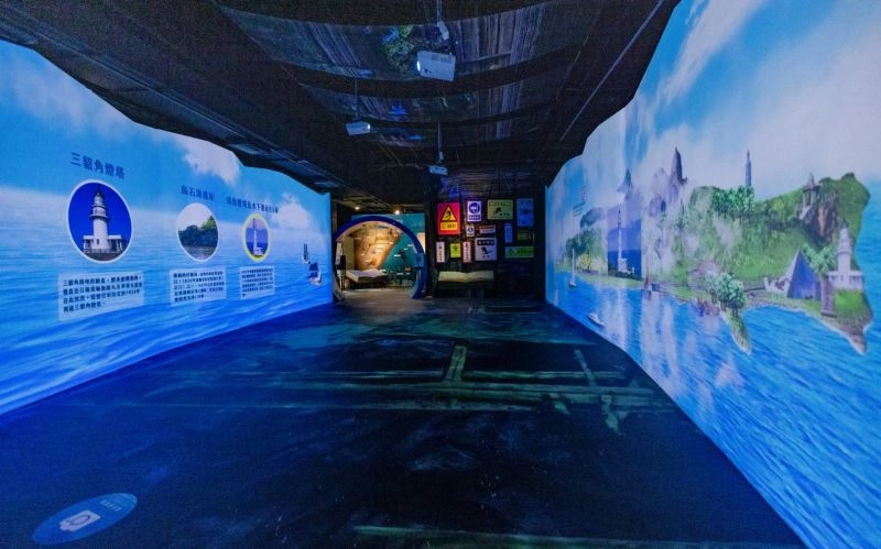「潛行探索臺灣-水下文化資產特展」巡迴展花蓮石雕博物館展場一景
