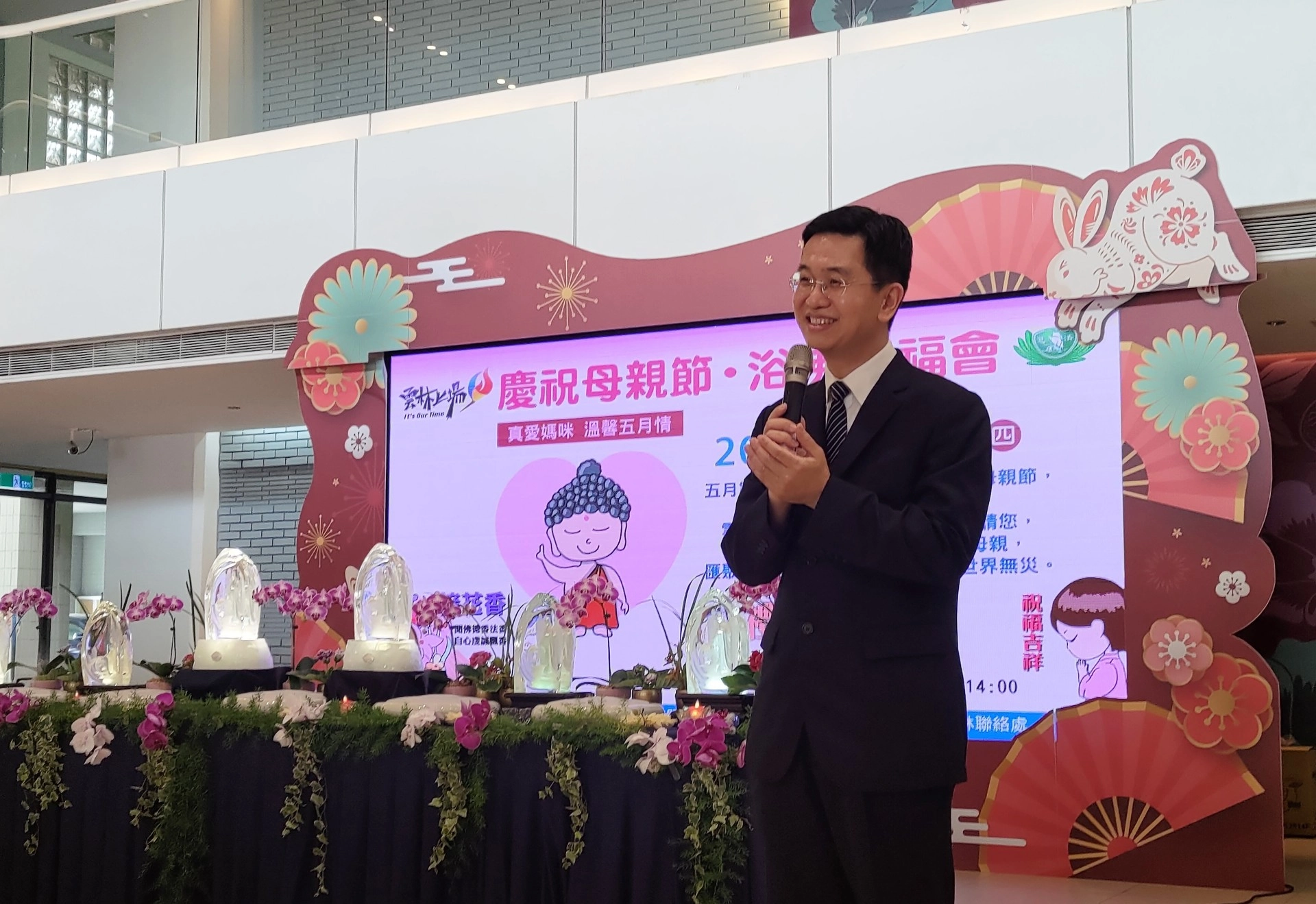 慈濟花蓮本會王運敬主任祝福雲林縣所有民眾平安快樂,更期待台灣平安,世界無災無難。