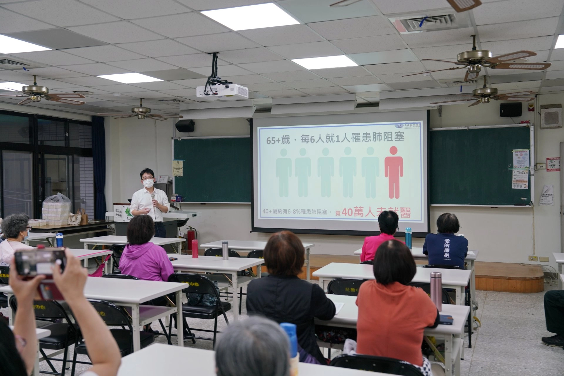 胸腔內科主治醫師張恩庭說,很多病人門診時已經喘很嚴重,甚至需要接氧氣幫助呼吸,呼籲民眾走路喘吁吁及應盡速就醫。