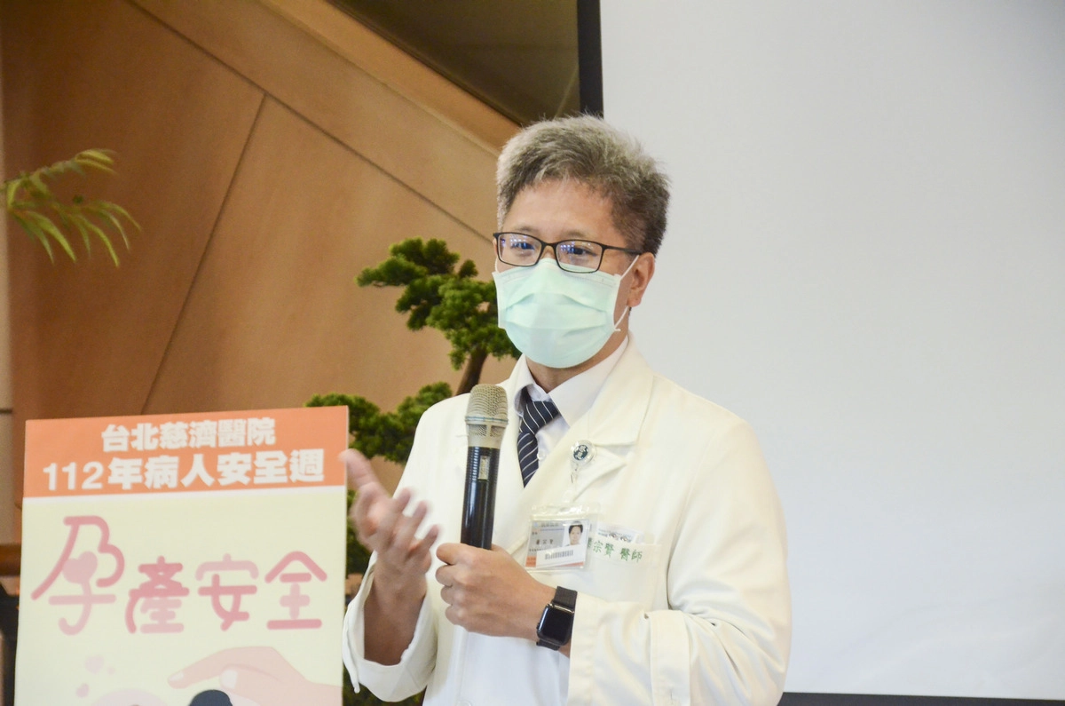 醫療品質中心蕭宗賢主任期望透過病安週的講座宣導,提高民眾對孕產兒安全的重視。