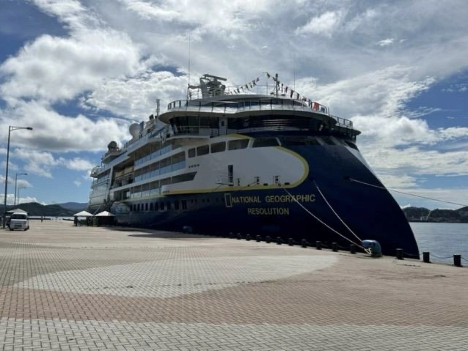 「國家地理果敢號」郵輪預計9月29日首航基隆港。(照片來源:Lindblad Expeditions提供)