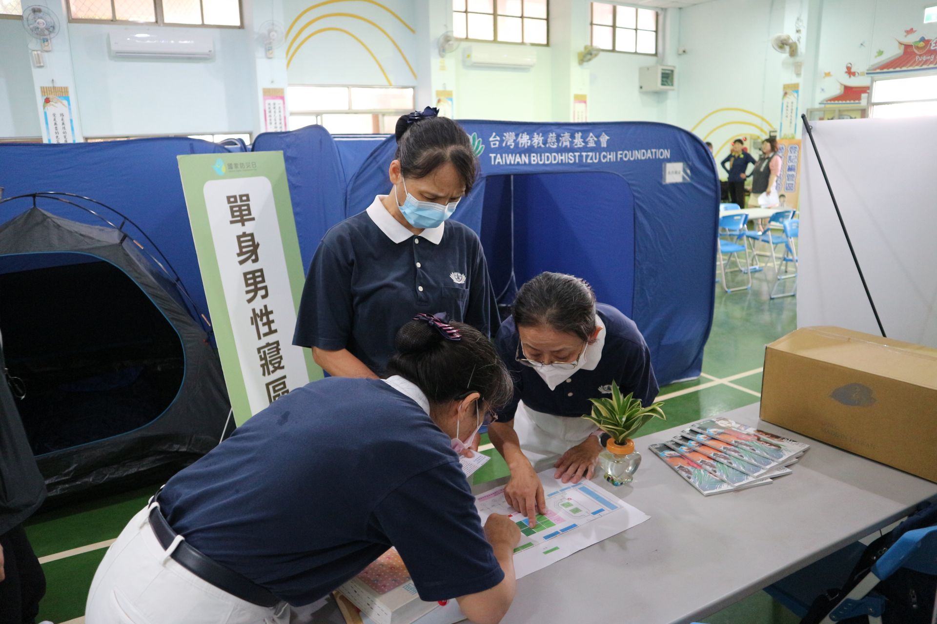 桃園慈濟志工參與桃園國家防災日活動