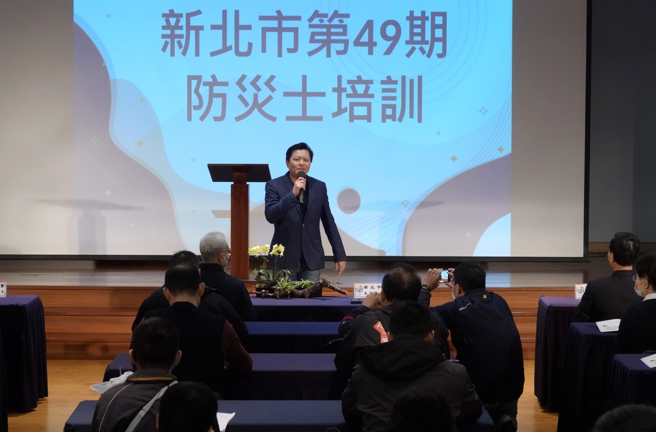 朱惕之副市長感謝慈濟基金會提供優質的場地,讓學員使用。
