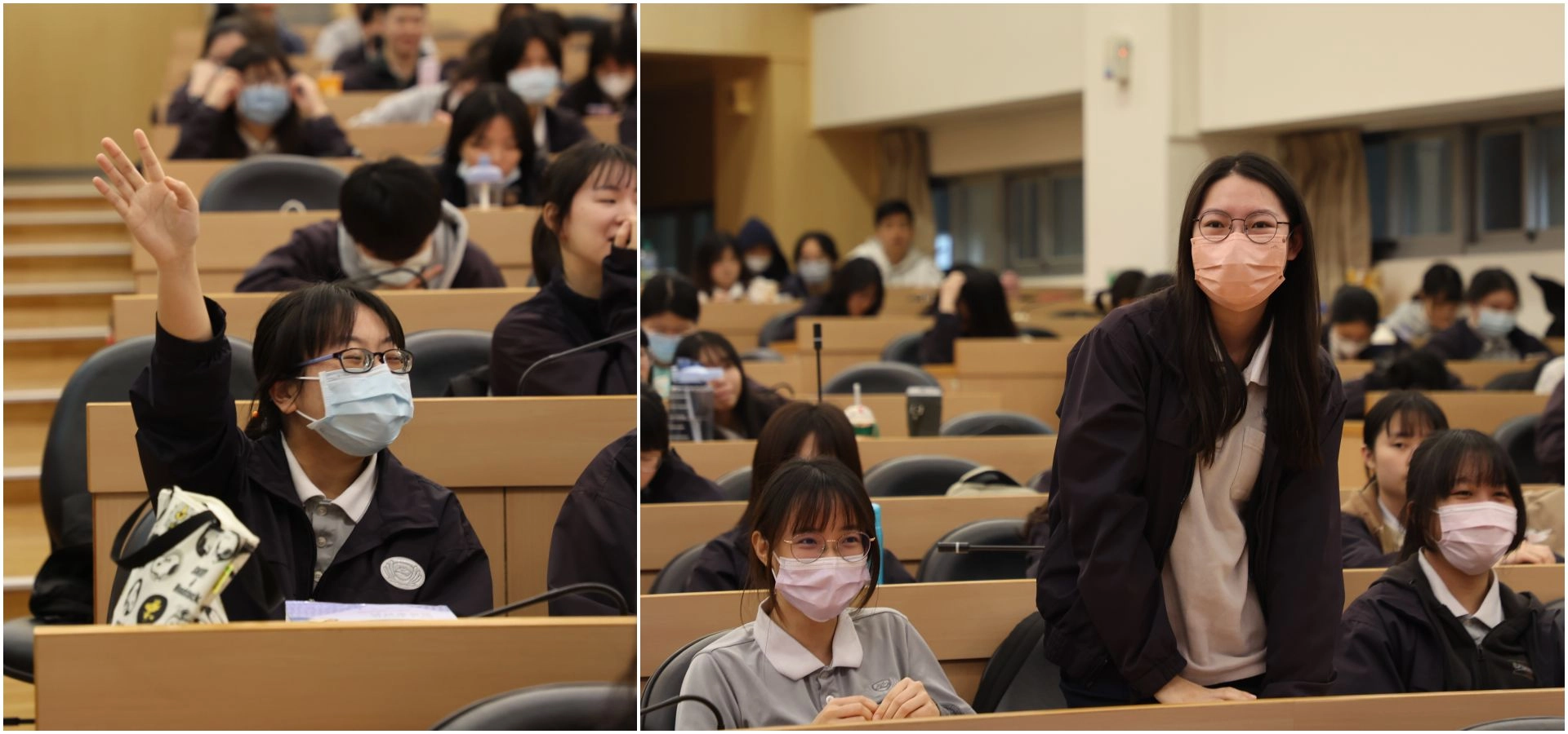 花蓮慈濟醫院開辦護理一百分公費培育計畫,由院長林欣榮親自帶著護理顧問王棋、護理部主任鍾惠君、副主任呂基燕來到慈濟科技大學,與超過一百五十名四技部三年級的護理生力軍面對面,邀請這群準護理師們加入花蓮慈濟醫院大家庭,成為守護生命的健康家人。