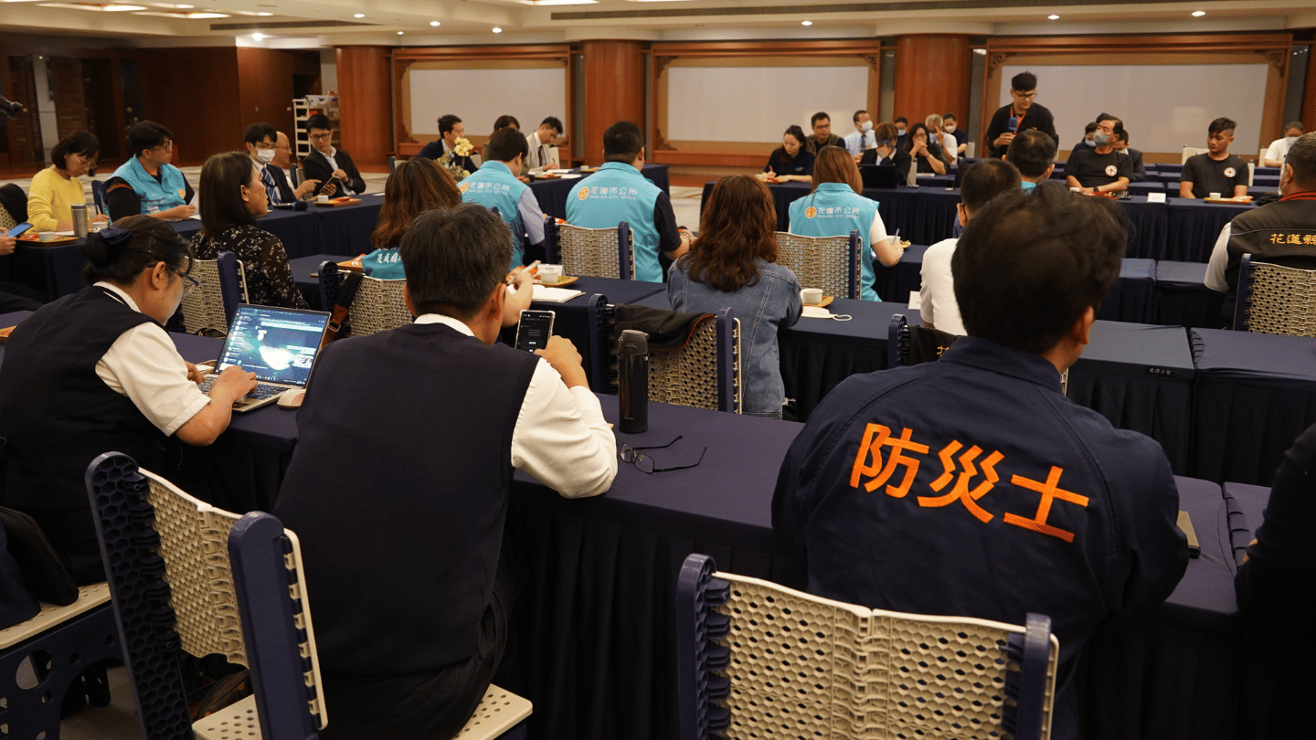 消防署邀約日本防災專家來臺交流，5月16日到花蓮靜思堂與市公所、民間組織交流。