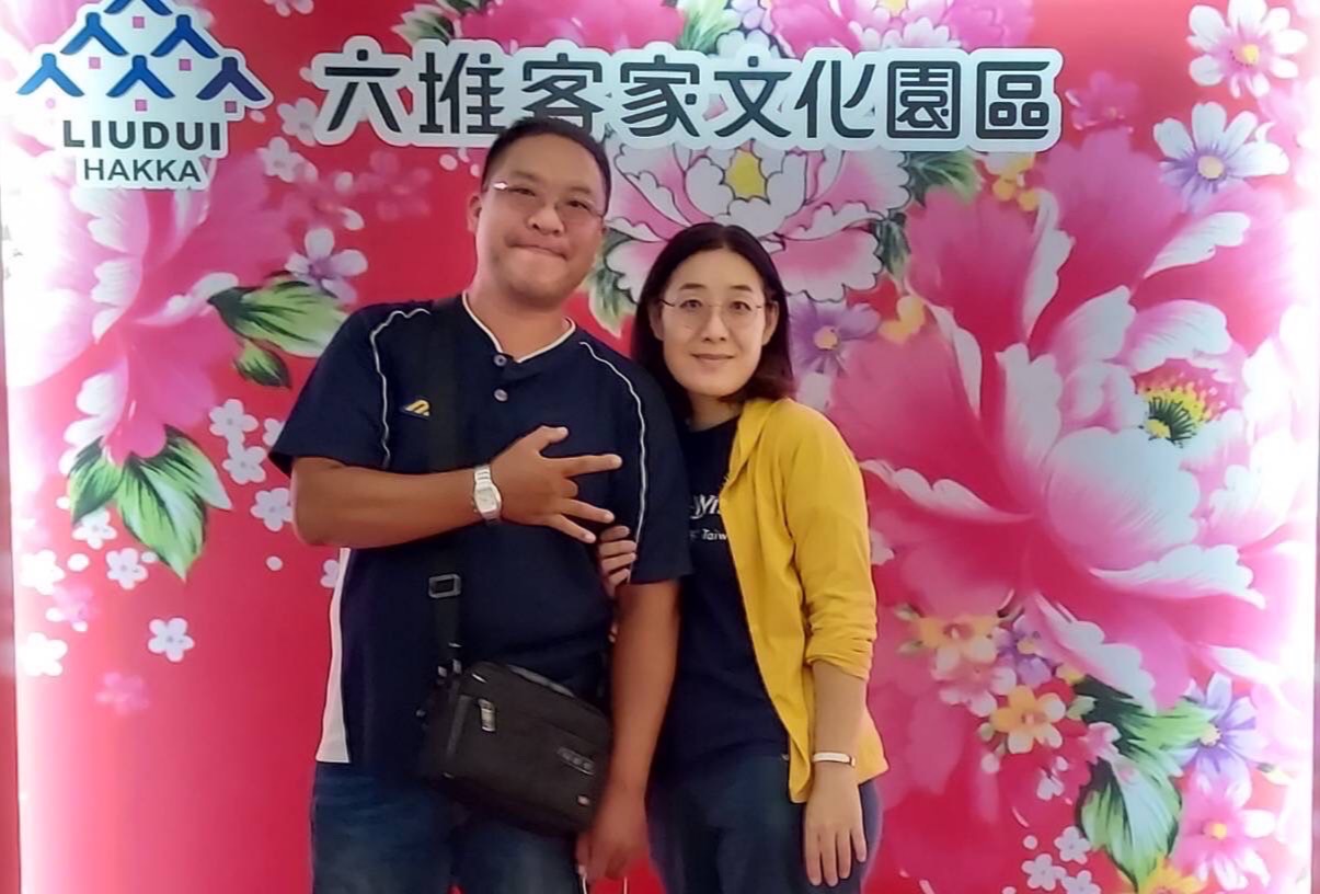 520這天,孫倩想要跟先生講句話:「謝謝帶我到臺灣」。
