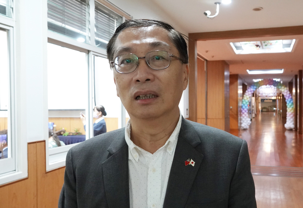 板橋區區長陳奇正表示，慈濟志工廣遍全世界，只要有災難的地方，都可以看見慈濟志工發揮大愛的精神幫助各地的災民。