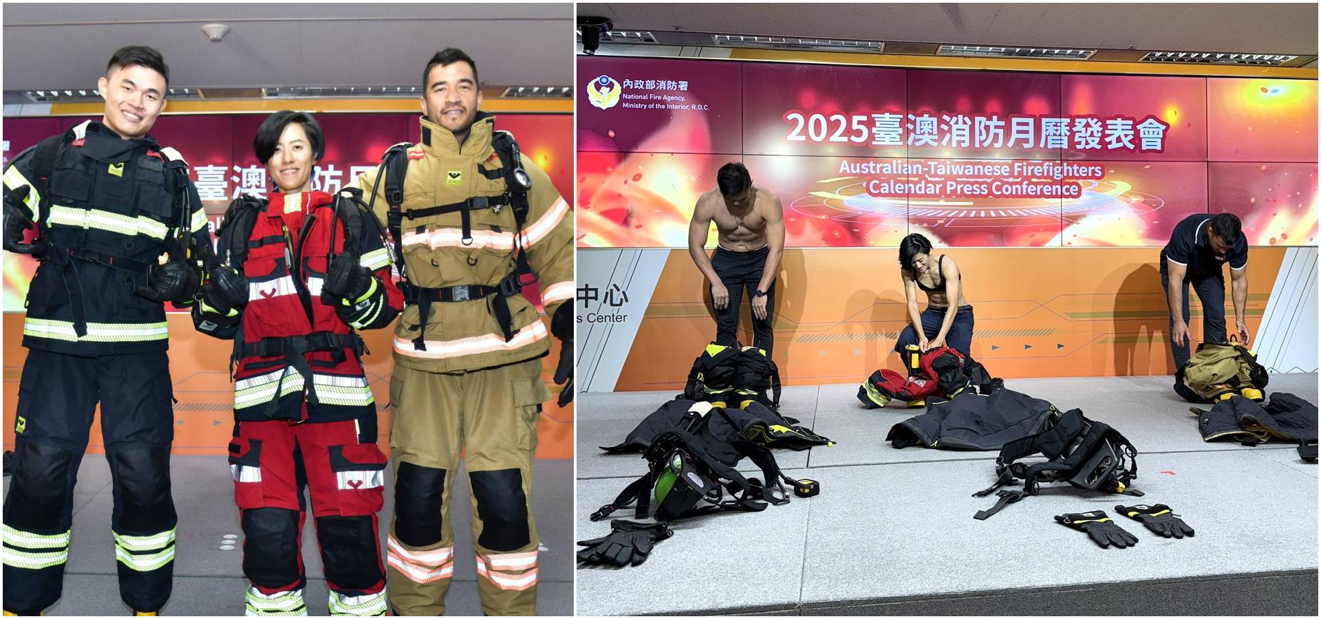 全場唯一的女消防員是:消防署專員、同時也是行政院國搜中心搜救官-周佩儒