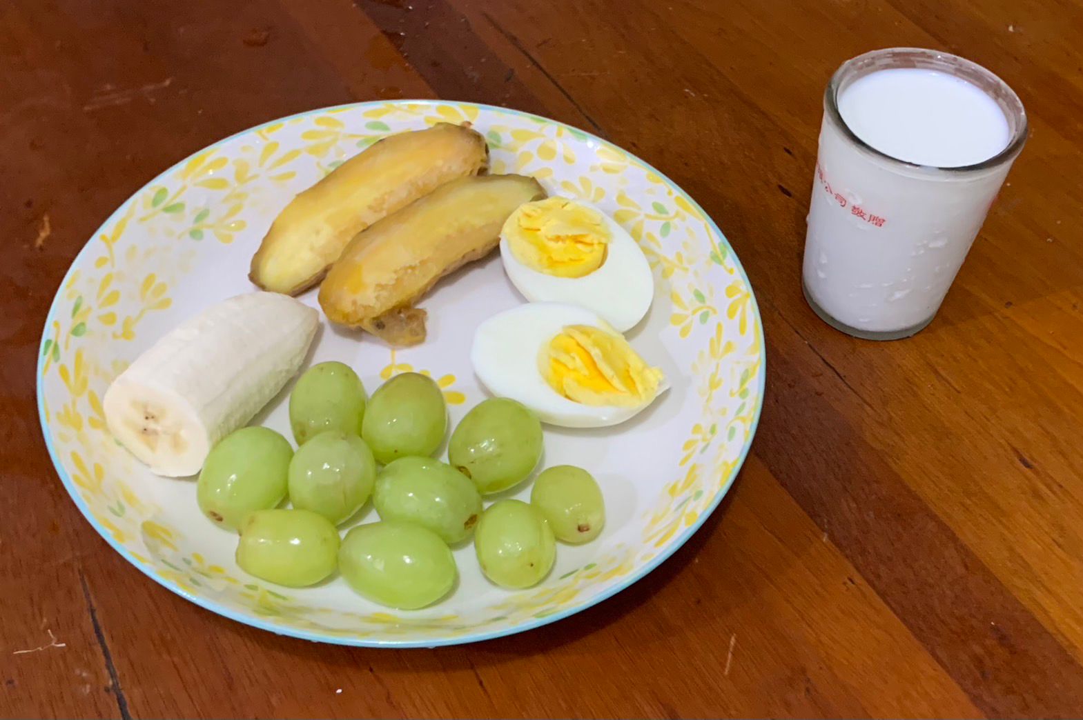 曾小姐自己準備的優質減重早餐。