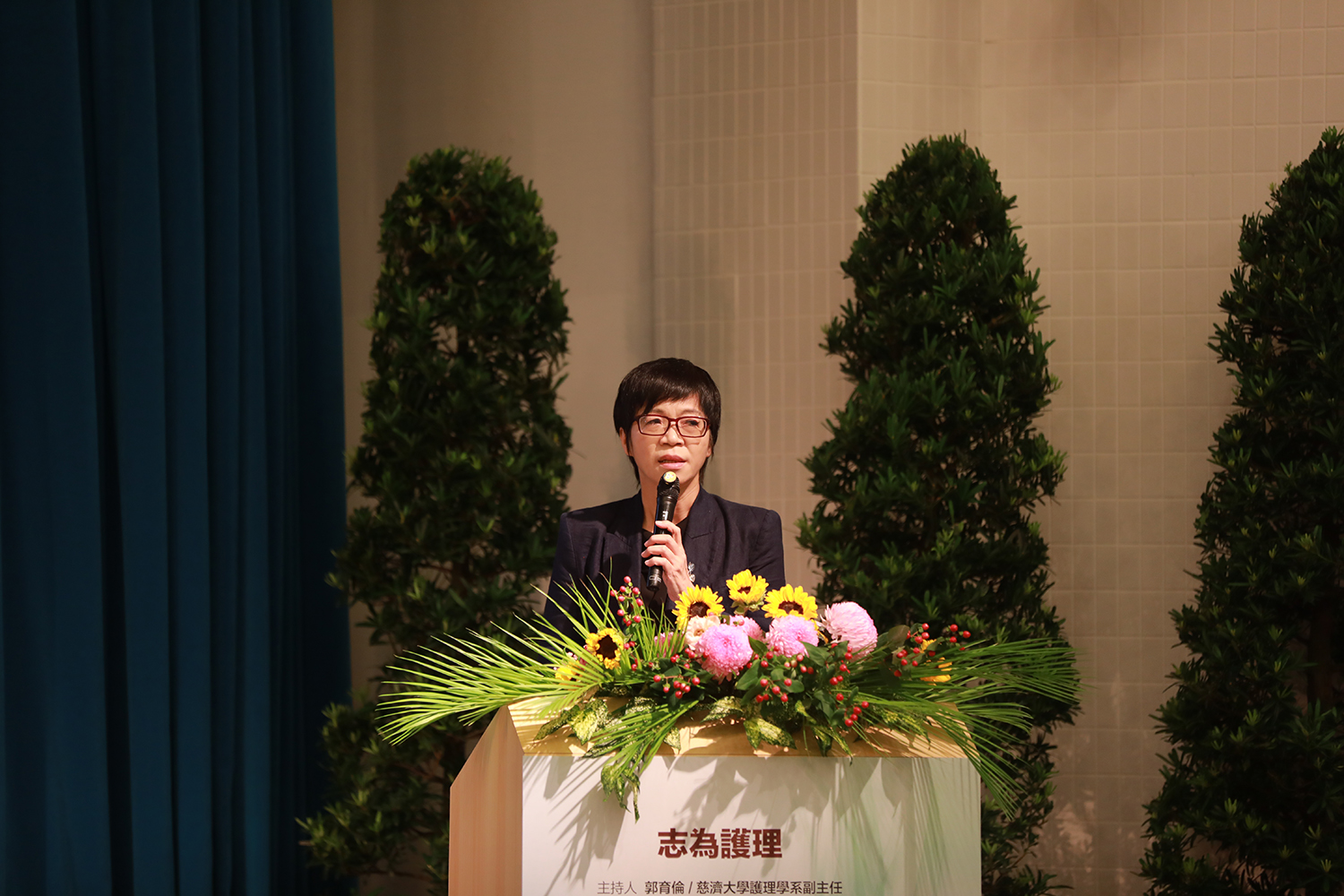 護理及健康照護司司長蔡淑鳳分享「前瞻護理政策」。(攝影:周素瓊)