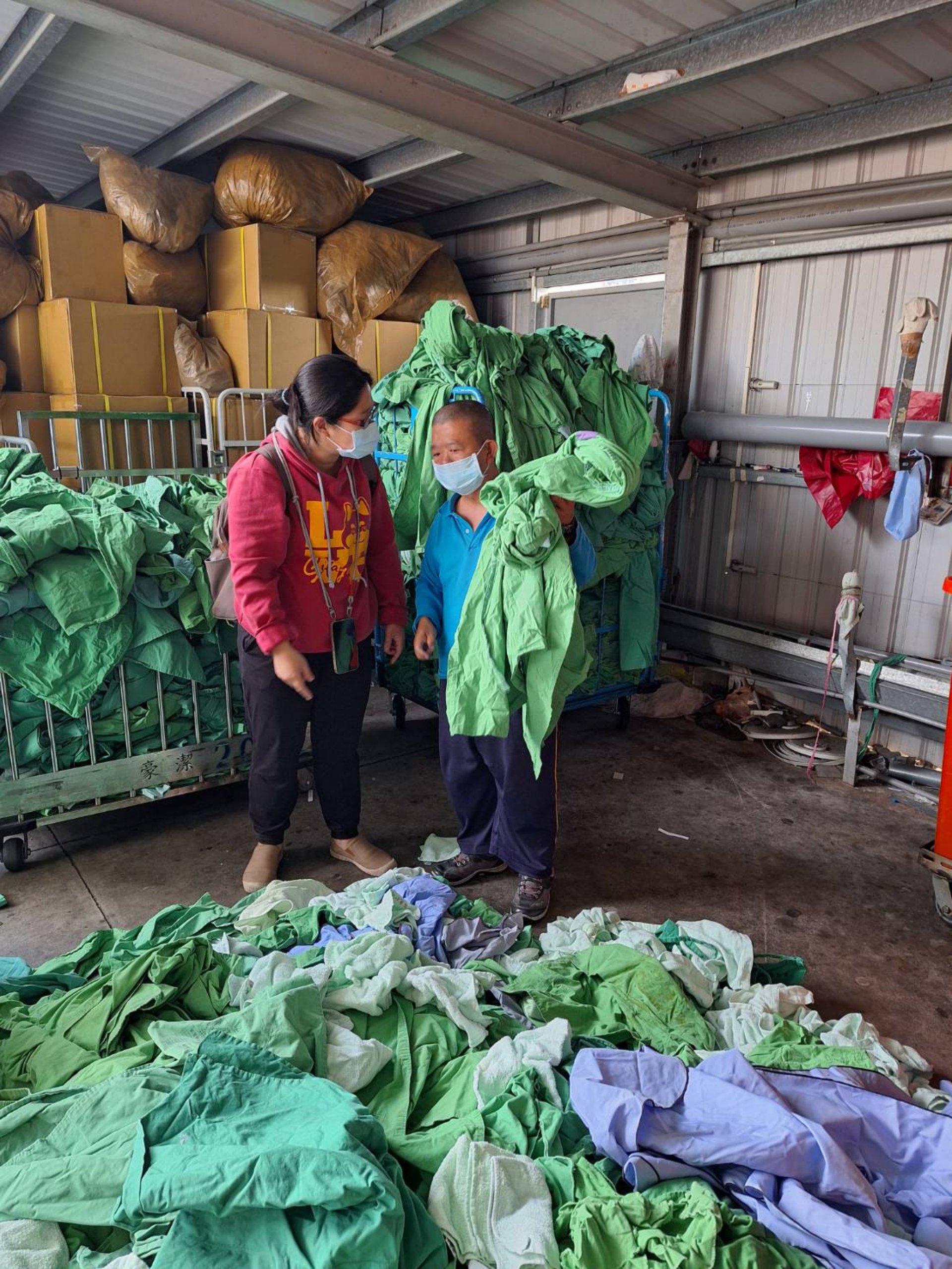 伊甸基金會就業服務員關心阿慶工作狀況